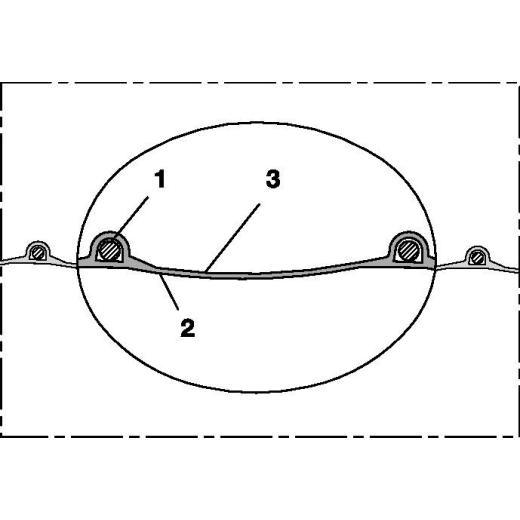 Absaug- u.Gebläseschlauch PROTAPE® PUR 301 AS ID 120mm AD 128,00mm 4mm L.10m | 10 Stück