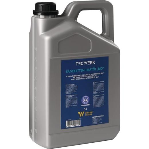 Sägekettenhaftöl BIO 52 mm²/s (bei 40GradC) 5l Kanister TECWERK
