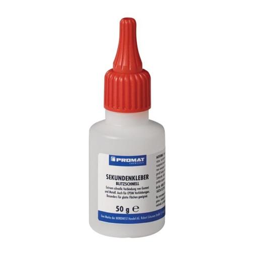 Sekundenkleber blitzschnell 50g farblos Flasche PROMAT CHEMICALS | 20 Stück