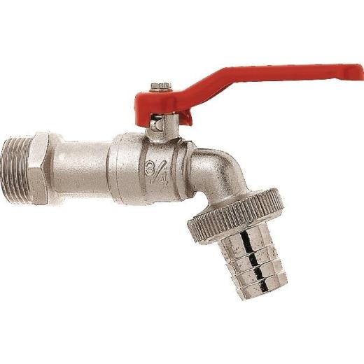 Kugelauslaufventil GEKA Messing,verchr.Nenn-Gr.13mm AG 1/2 Zoll | 10 Stück