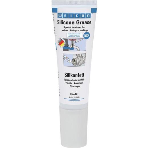 Silikonfett NSF-H1 transp.85g Tube WEICON | 12 Stück