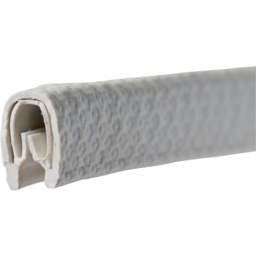 Kantenschutz Klemmber.3-6mm L.10m B.12mm H.17,5mm weiß-grau TECWERK | 10 Stück