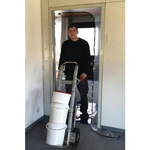 Staubschutztür DUO 1 Folie/1 Rl.Klebeband Tuch 2,2x1,1 m/Band 7 mx36,6mm