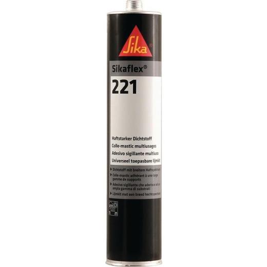 Polyurethandichtstoff Sikaflex®-221 300 ml schwarz Kartusche SIKA