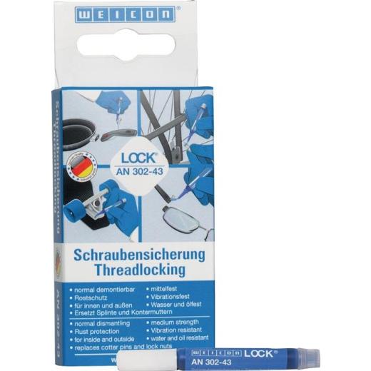 Schraubensicherung WEICONLOCK® AN 302-43 3ml blau Mini-Pen WEICON | 30 Stück