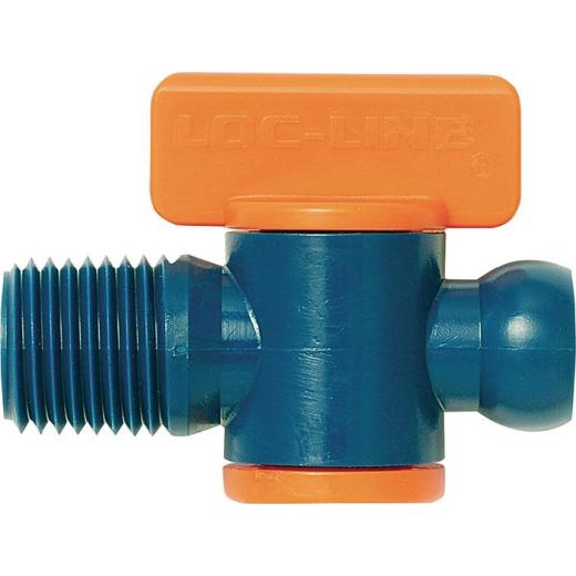 Absperrventil Gr.1/4 Zoll m.AG Btl.m.2 St.LOC-LINE