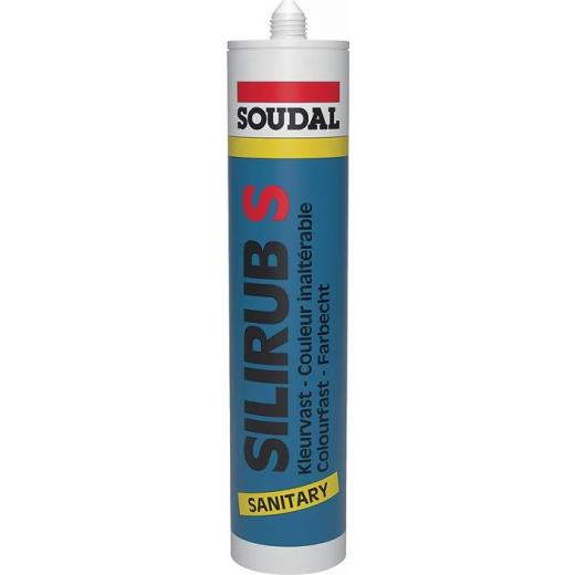 Sanitärsilikon Silirub S weiß 300ml Kartusche SOUDAL | 15 Stück