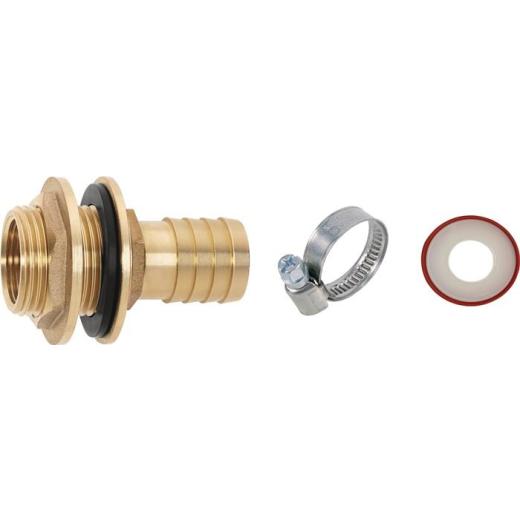 Regentonnenanschluss Set 1 Zoll MS Schl.-Gr.25mm IG 3/4 Zoll GEKA | 6 Stück