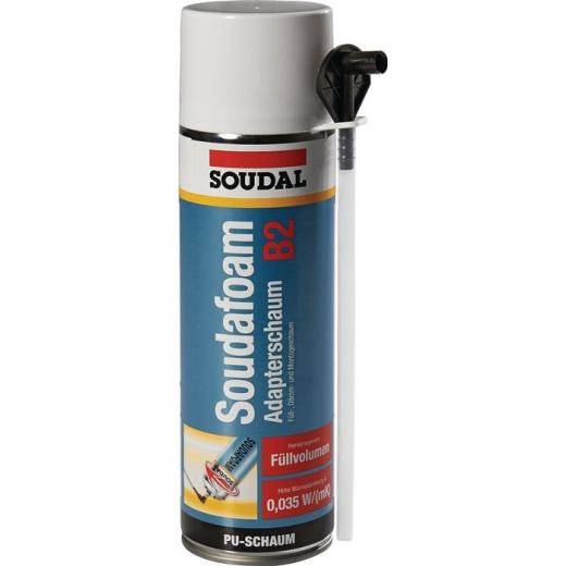 1K-Montageschaum SOUDAFOAM 500 ml B2 champagner m.Einw.-Handsch.Dose SOUDAL | 12 Stück
