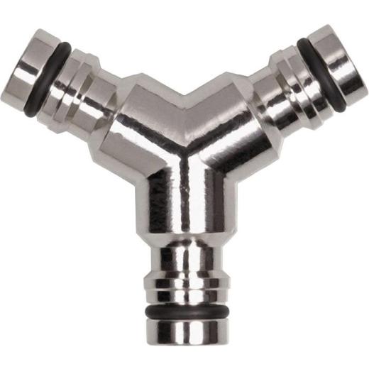 Y-Abzweigstecker GEKA plus MS verchr.SB GEKA | 10 Stück