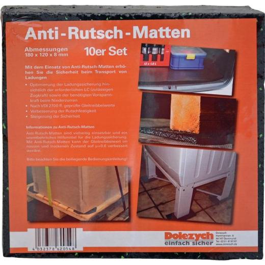 Antirutschmatte L12cm B18cm D8mm a.Granulat 10 Zuschnitte DOLEZYCH