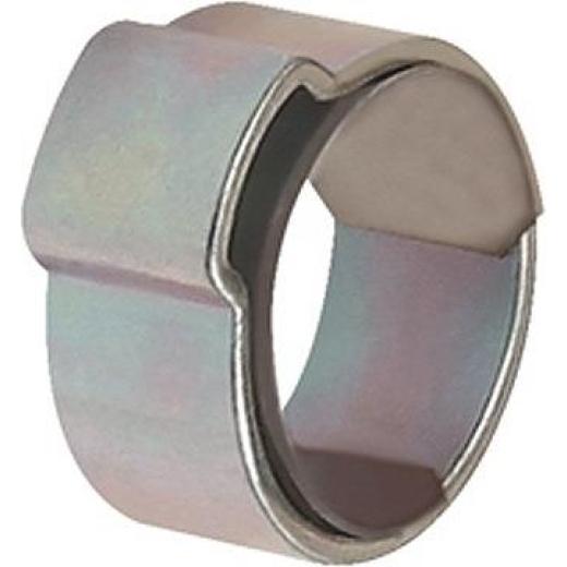 Schlauchklemme 1-Ohr STA glanzverz.(W1) m.Einlagering Ber.15-17,3mm 50St./Beutel