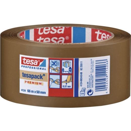 Verpackungsklebeband PVC tesapack® 4124 chamois L.66m B.50mm Rl.TESA | 6 Stück