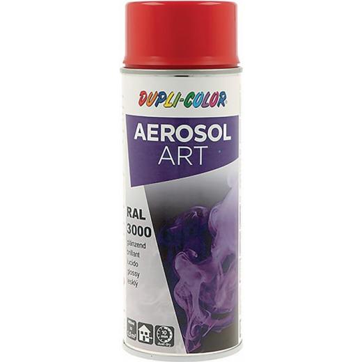 Buntlackspray AEROSOL Art feuerrot glänzend RAL 3000 400ml Spraydose | 6 Stück