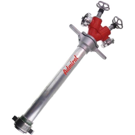 Hydrantenstandrohr STORZ Alu.DN 80 2xC-Abgang,2 Ventile ADMIRAL