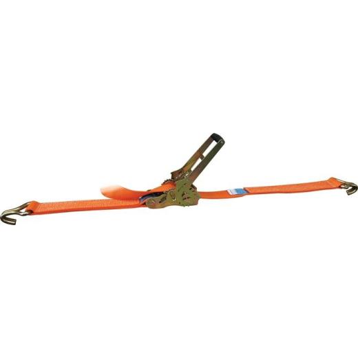 Zurrgurt DIN EN 12195-2 L.6m B.50mm Getriebezugratsche+Spitzh.