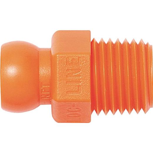 Gewindenippel Gr. 1/4 ” R 1/4 Btl. m. 4 St. Loc-Line