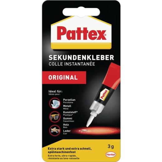 Sekundenkleber Classic 3g farblos Tube PATTEX | 12 Stück