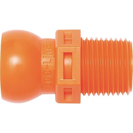 Gewindenippel Gr. 1/2 ” R 3/8 Btl. m. 4 St. Loc-Line