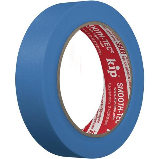 Glattkreppband 3508 SMOOTH-TEC® glatt blau L.50m B.24mm KIP | 9 Stück