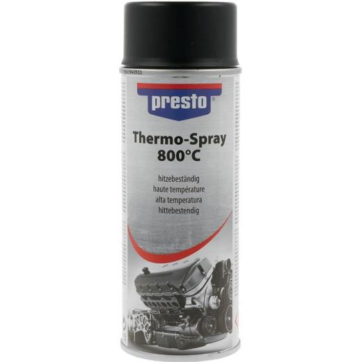 Thermo-Lackspray Profi 800GradC schwarz 400 ml Spraydose PRESTO | 6 Stück