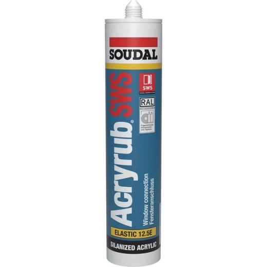 Acryl Acryrub SWS 310 ml weiß Kartusche SOUDAL | 15 Stück