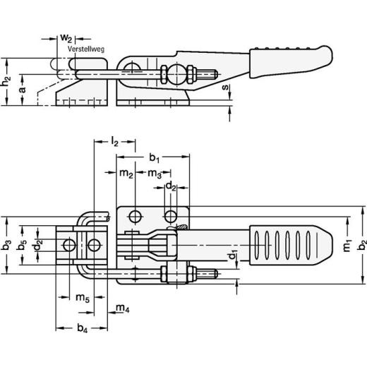 Verschluss-Spanner GN 851 STA Haltekraft FH 7000 N GANTER