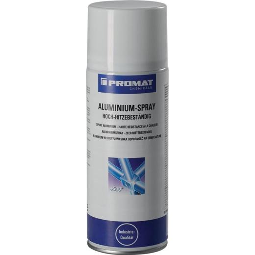 Aluminiumspray b.+500GradC hellsilber,glänzend 400 ml Spraydose TECWERK CHEMICALS | 12 Stück