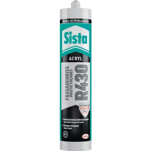 Acryl R430 Fassadenriss 300 ml altweiß Kartusche SISTA | 12 Stück
