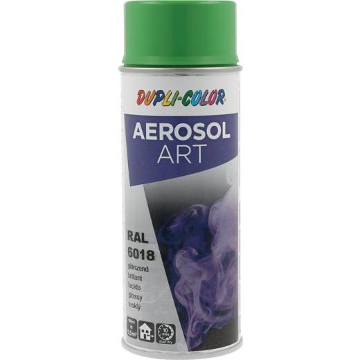 Buntlackspray AEROSOL Art gelbgrün glänzend RAL 6018 400ml Spraydose | 6 Stück