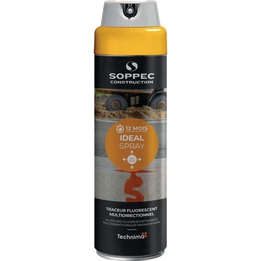 Markierungsspray IDEAL neonorange 500ml Spraydose SOPPEC | 12 Stück