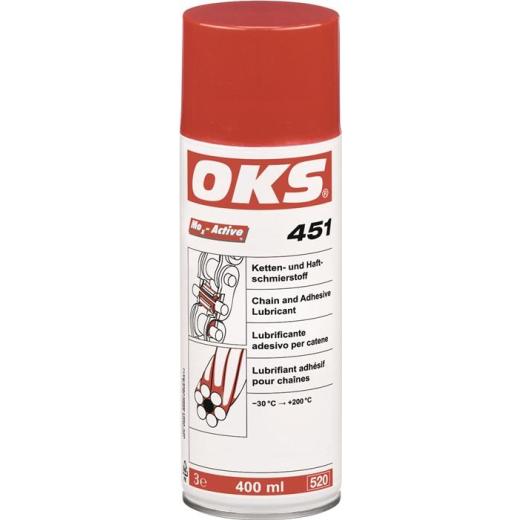 Ketten- u.Haftschmierstoff OKS 451 400ml transp.Spraydose OKS | 12 Stück