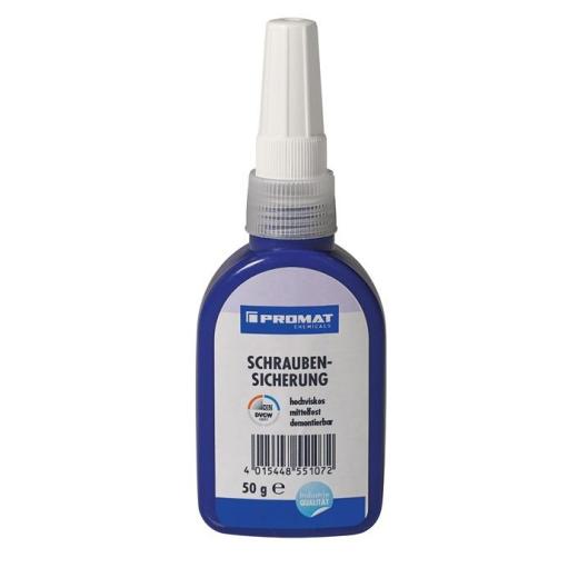 Schraubensicherung 50g mf.hochvikos dunkelblau Flasche PROMAT CHEMICALS | 10 Stück