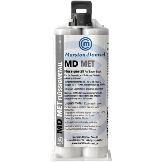 2K-Epoxidflüssigmetall MD MET 60g Doppelkart.MARSTON | 12 Stück