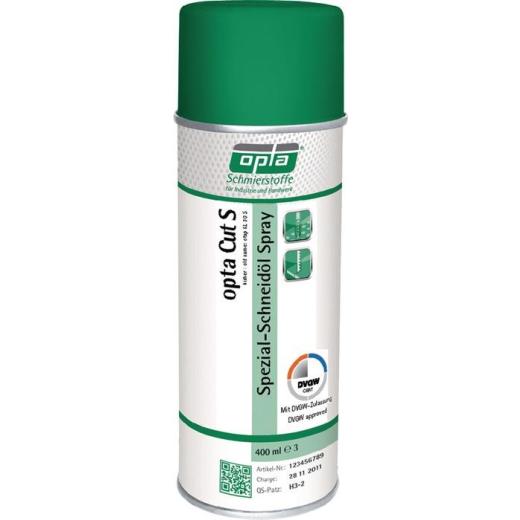 Spezialschneidöl Cut S DVGW 400 ml DVGW Spraydose OPTA | 12 Stück