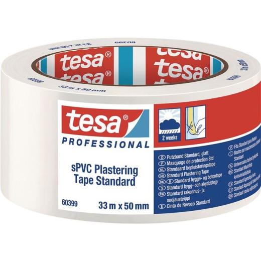 PVC Putzband 60399 Stand.weiß L.33m B.50mm TESA | 6 Stück