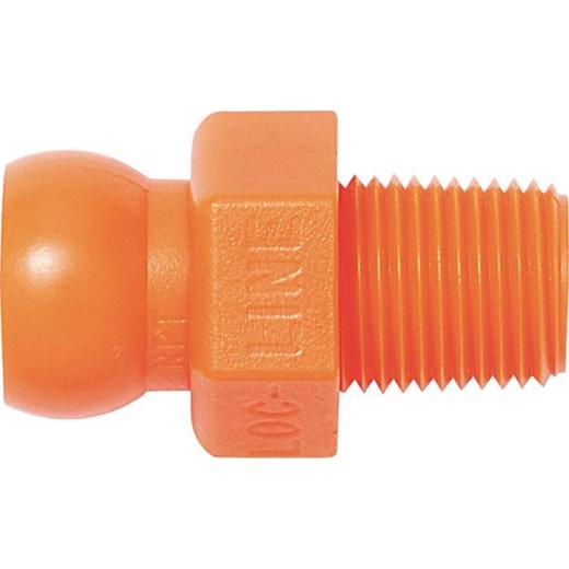 Gewindenippel Gr. 1/4 ” R 1/8 Btl. m. 4 St. Loc-Line