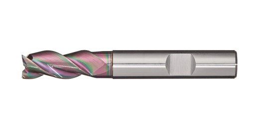 Schaftfräser DIN 6527L Typ W, Ø 4 mm VHM spezial 45 Grad HB Z.2 lang TECWERK