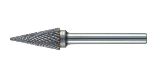 Frässtift SKM Ø 6 mm Kopf-L.13 mm Schaft-Ø 3 mm HM Verz.Normal,fein TECWERK