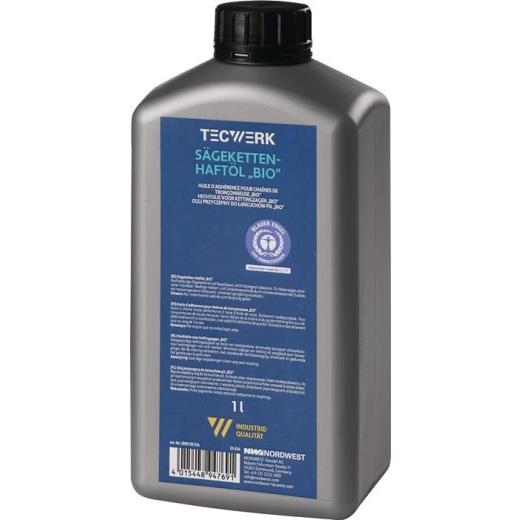 Sägekettenhaftöl BIO 52 mm²/s (bei 40GradC) 1l Flasche TECWERK | 10 Stück