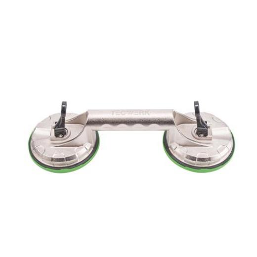 Saugheber Trgf.80kg Kopf-D.118mm 2 Köpfe Alu TECWERK