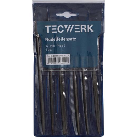 Nadelfeilensatz L.160mm Hieb 2 6-teilig TECWERK