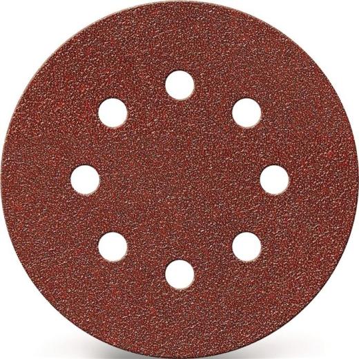 Haftschleifscheibe GLS 5 125mm K.60 f.HO/Metall Korund Lochanzahl 8 TECWERK | 25 Stück