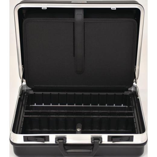 Schalenkoffer B490xT188xH365mm m.Wkz.taschen 24,5l ABS-Ku.Alu-Rahmen TECWERK