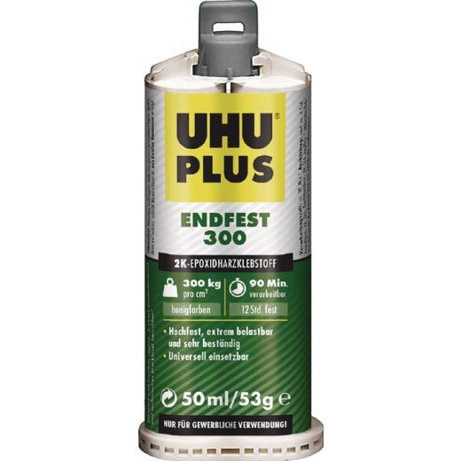 2K-Epoxidharzklebstoff PLUS ENDFEST 300 53g gelblich Doppelkart.UHU | 6 Stück