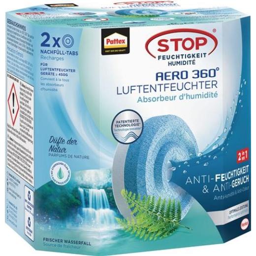 Luftentfeuchter Aero 360 2 Tabs à 450g AHAWF Waterfall Freshness Pk.PATTEX | 12 Stück