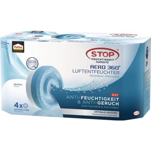 Luftentfeuchter Aero 360 4 Tabs à 450g PLAN4N Neutral Pk.PATTEX | 6 Stück