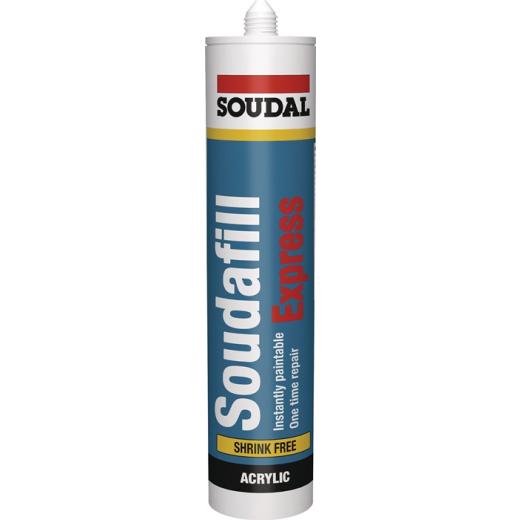 Füllspachtel SOUDAFILL EXPRESS weiß DIN 4102,Teil 4:B2 310ml SOUDAL | 15 Stück
