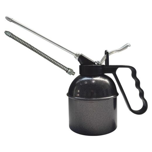 Spritzöler MSM 500 Metall 500ml anthrazit-grau Messingpumpe SAMOA HALLBAUER