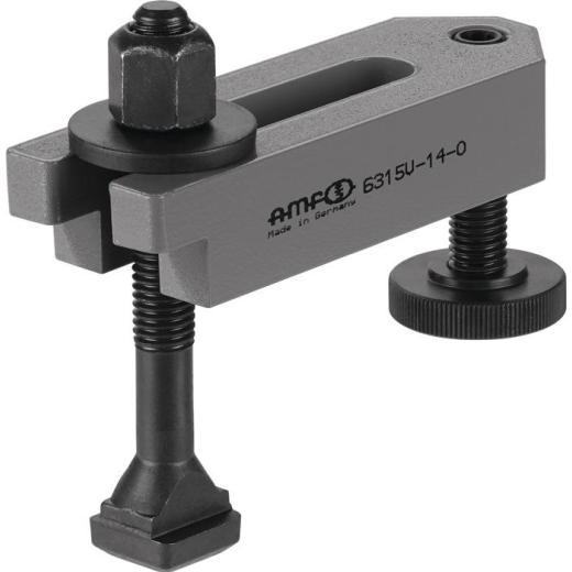 Spanneisen Nr.6315V f.T-Nut 14mm L.125mm Spannschraube M12x14x100mm AMF